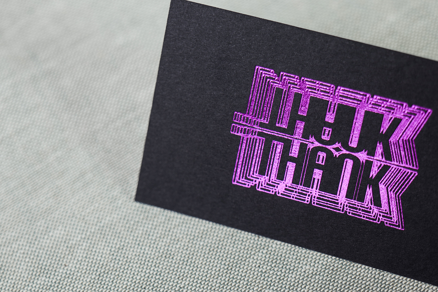 センスのある箔押し加工印刷名刺