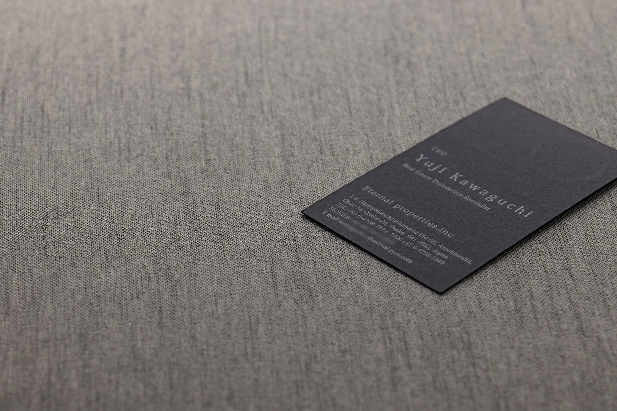 不動産シンプルデザイン名刺