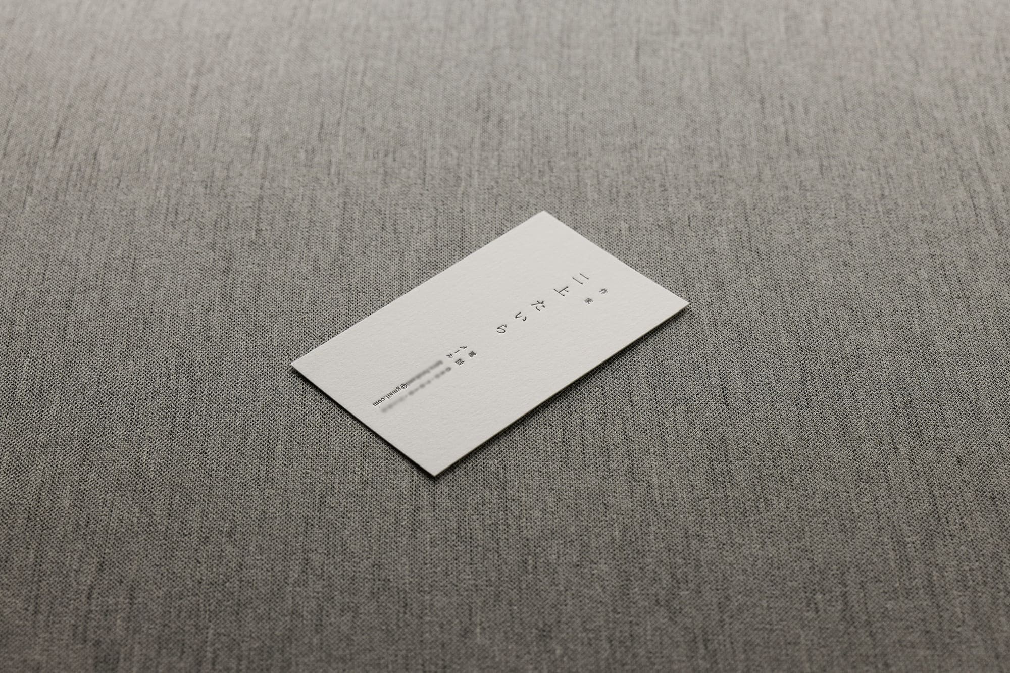 センスのある小説家名刺デザイン