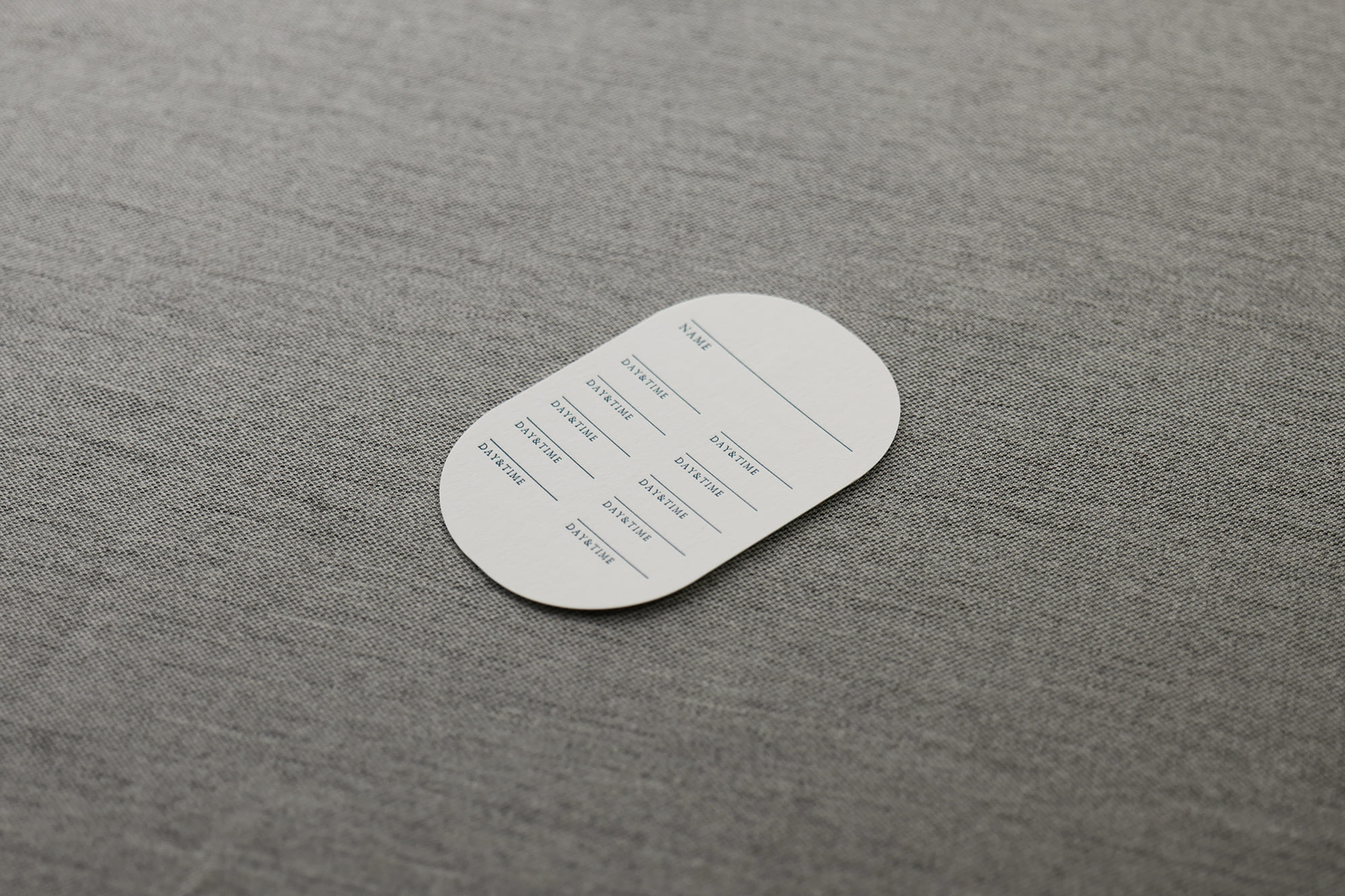 歯医者のセンスのある診察券デザイン