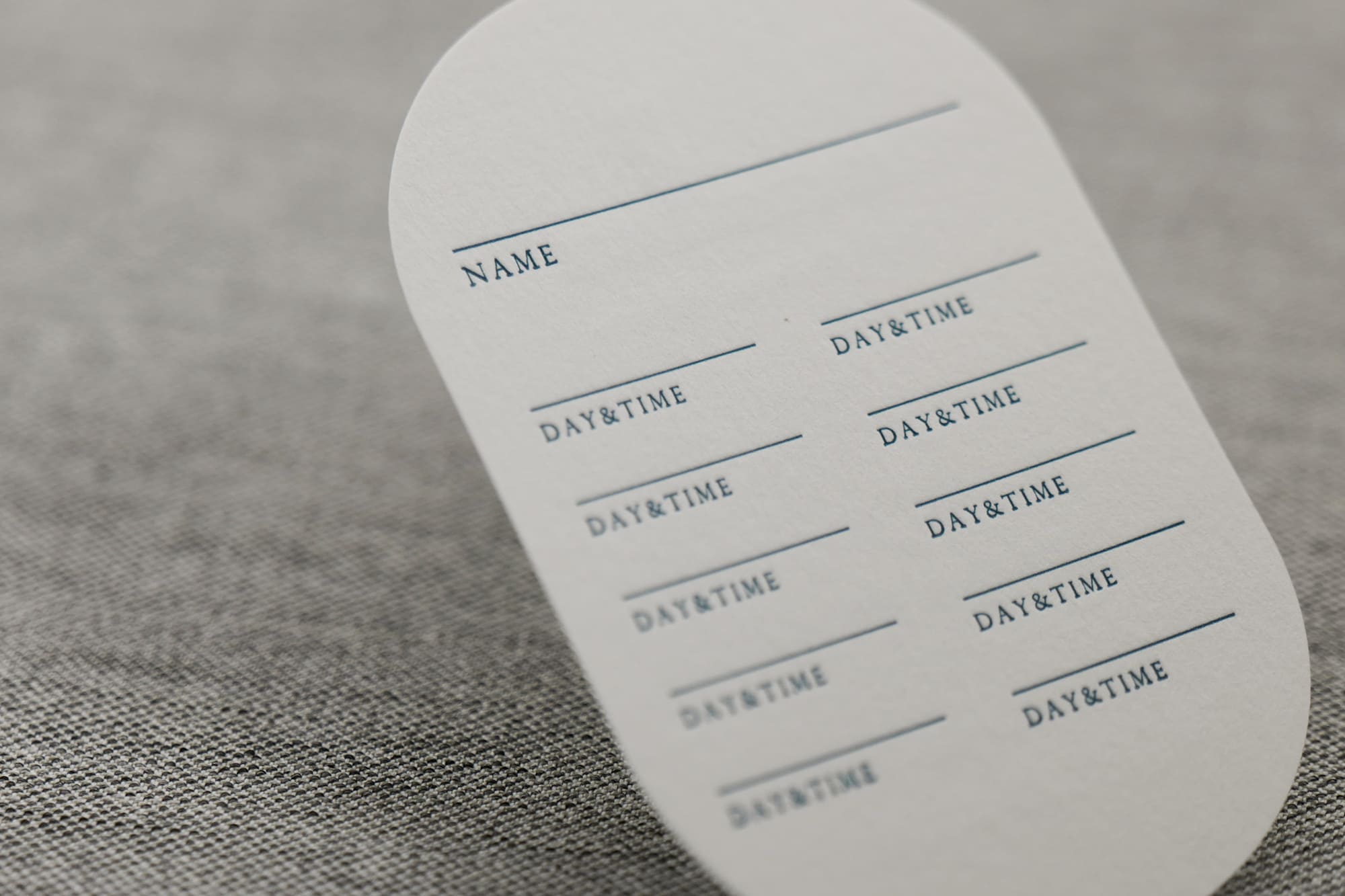 歯科医院のかっこいい診察券