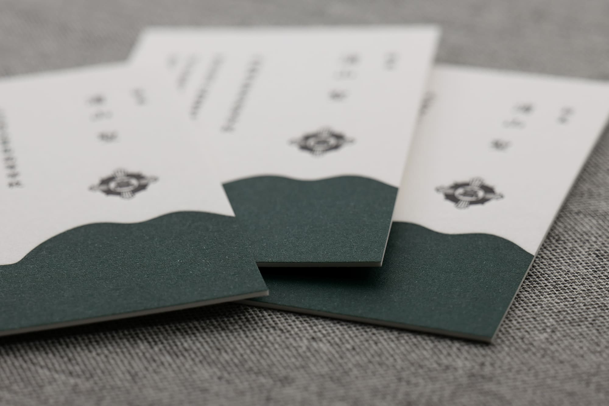 おしゃれスノーブル紙印刷名刺